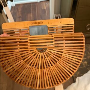 Cult Gaia Natural Bamboo Handbag